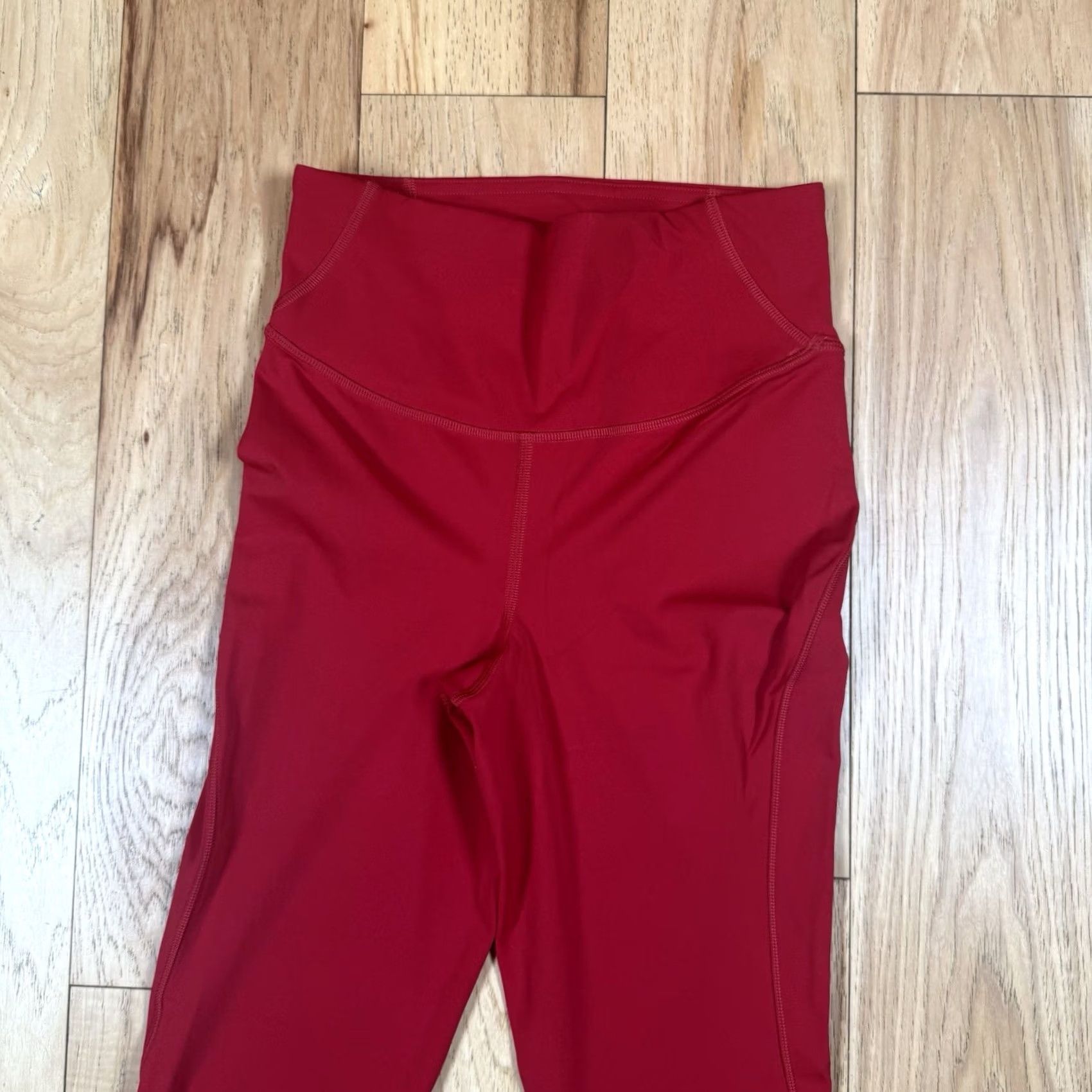 Lululemon Lululemon Base Pace High Rise Tights Women’s 4 Leggings Red Athletic Compression Workout Size ONE SIZE - 5 Thumbnail