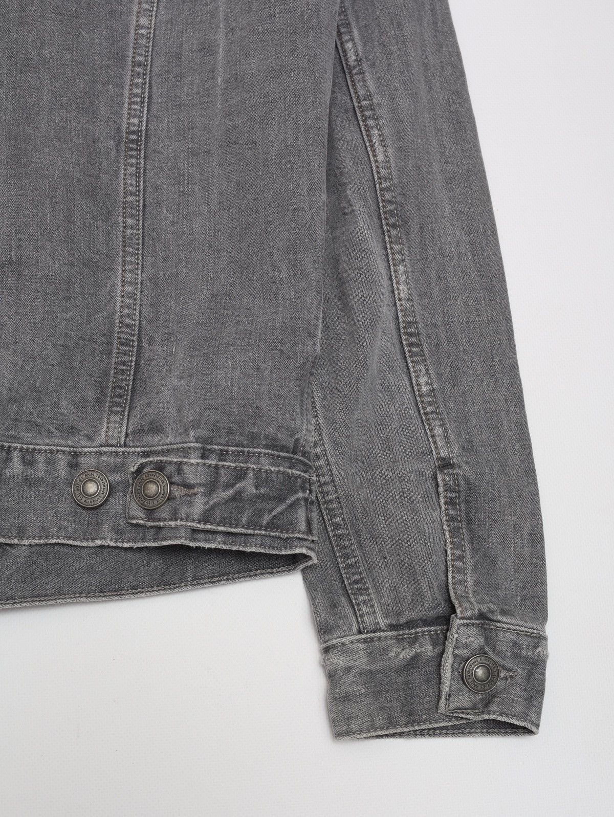 Allsaints Allsaints Keswick Denim Jacket Gray Distressed Style Size US S / EU 44-46 / 1 - 11 Thumbnail