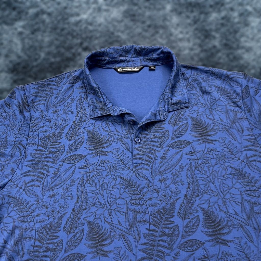 TravisMathew Travis Mathew Polo Shirt Mens 3XL Blue Bearville Floral Beach Golf AOP Summer Shirt Mens 3XL Blue Floral Beach Golf Size US XXL / EU 58 / 5 - 1 Thumbnail