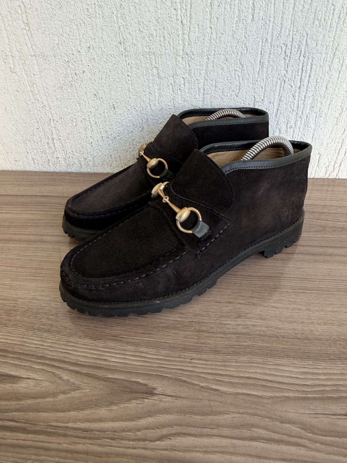 Gucci Horsebit lug sole ankle boots Size US 6 / EU 39 - 1 Thumbnail