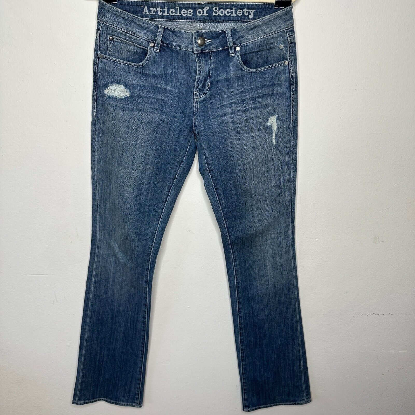 Other Articles of Society Kendra Distressed Jean Two Back Pocket 2 Size 26" / US 2 / IT 38 - 2 Thumbnail