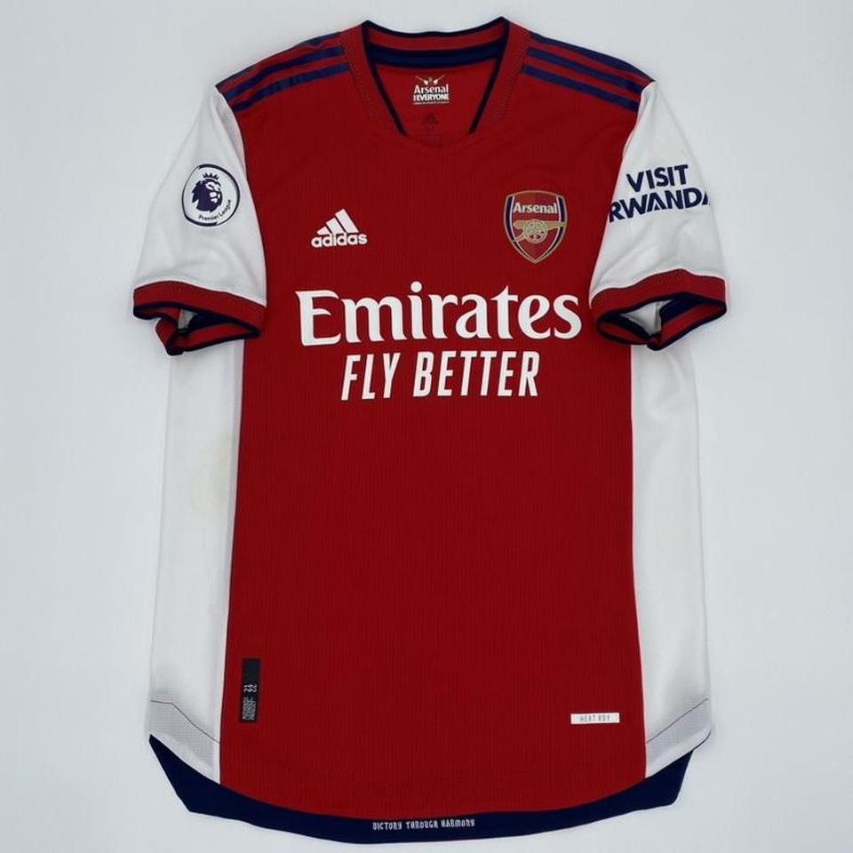 Adidas Arsenal Saka 2021 22 home PLAYER VERSION Premier League kit Size US M / EU 48-50 / 2 - 2 Thumbnail