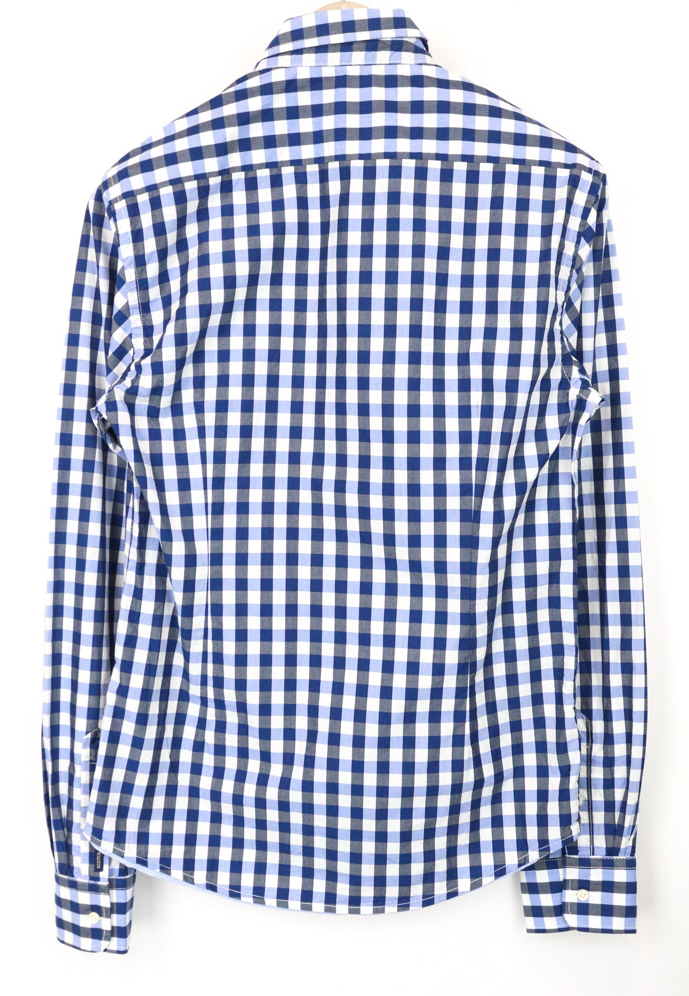 Scotch & Soda S Blue Gingham Cotton Button Shirt 75021 Size US S / EU 44-46 / 1 - 2 Thumbnail