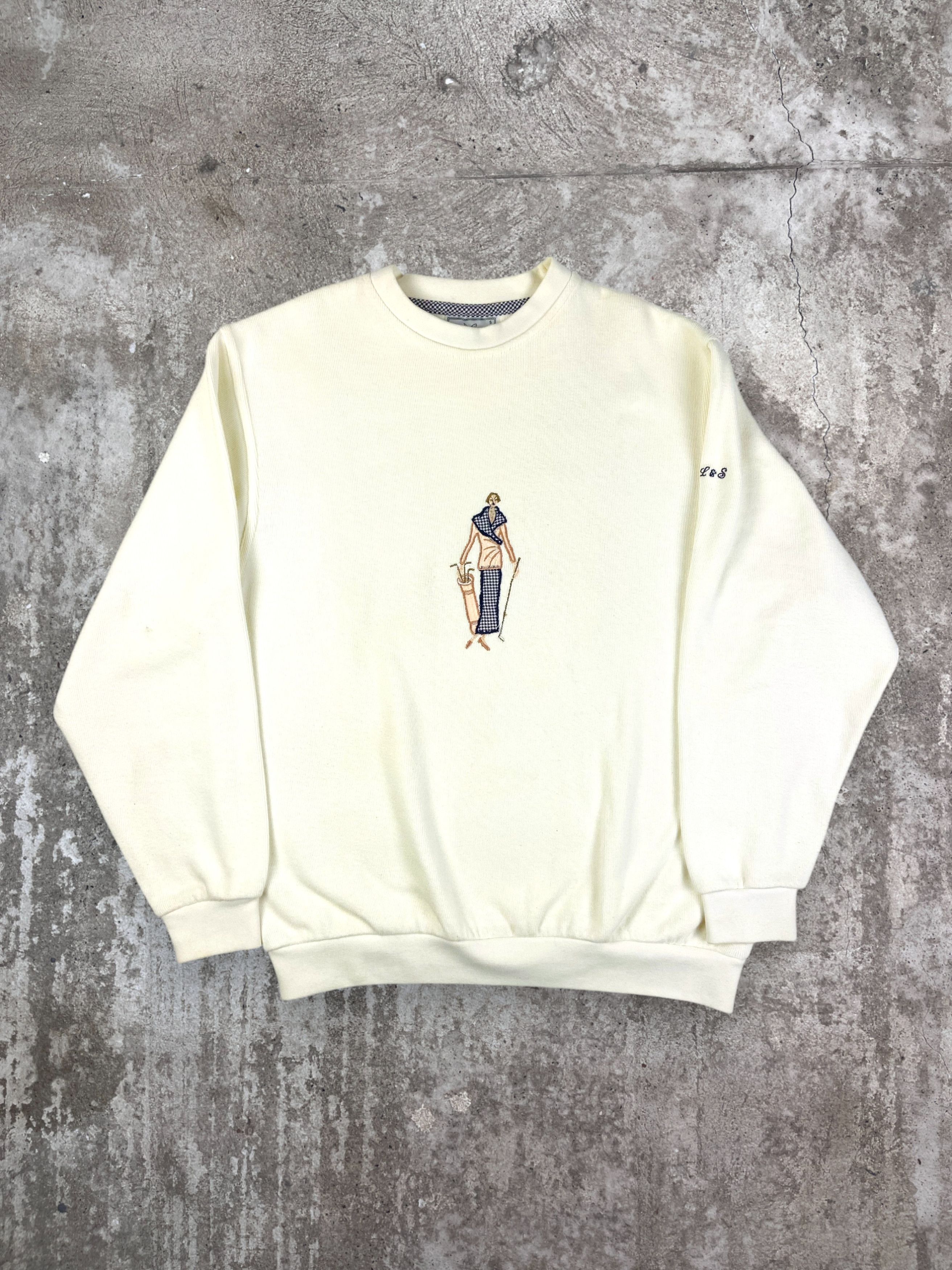 Lyle & Scott 1980s LYLE & SCOTT EMBROIDERED ARCHIVE SWEATSHIRT - № 1248 Size US S / EU 44-46 / 1 - 1 Thumbnail