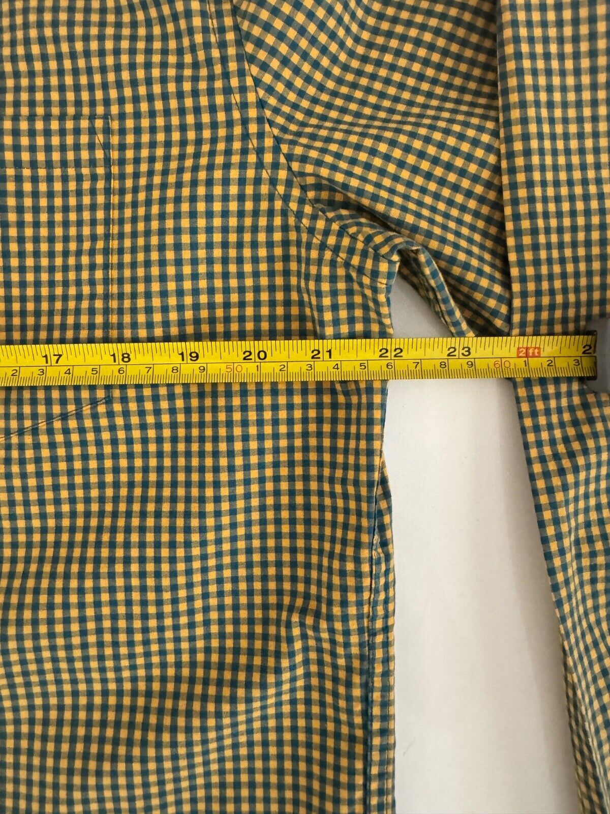 J.Crew J.Crew Flex Washed Button Men L Classic Fit Green Yellow Size US L / EU 52-54 / 3 - 4 Thumbnail