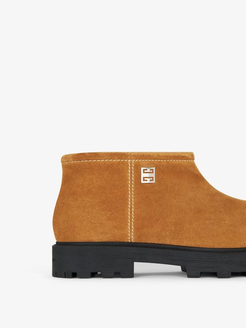 Givenchy o1srvl11e1024 Storm Ankle Boots Suede Shearling Beige Size US 10 / EU 43 - 4 Thumbnail