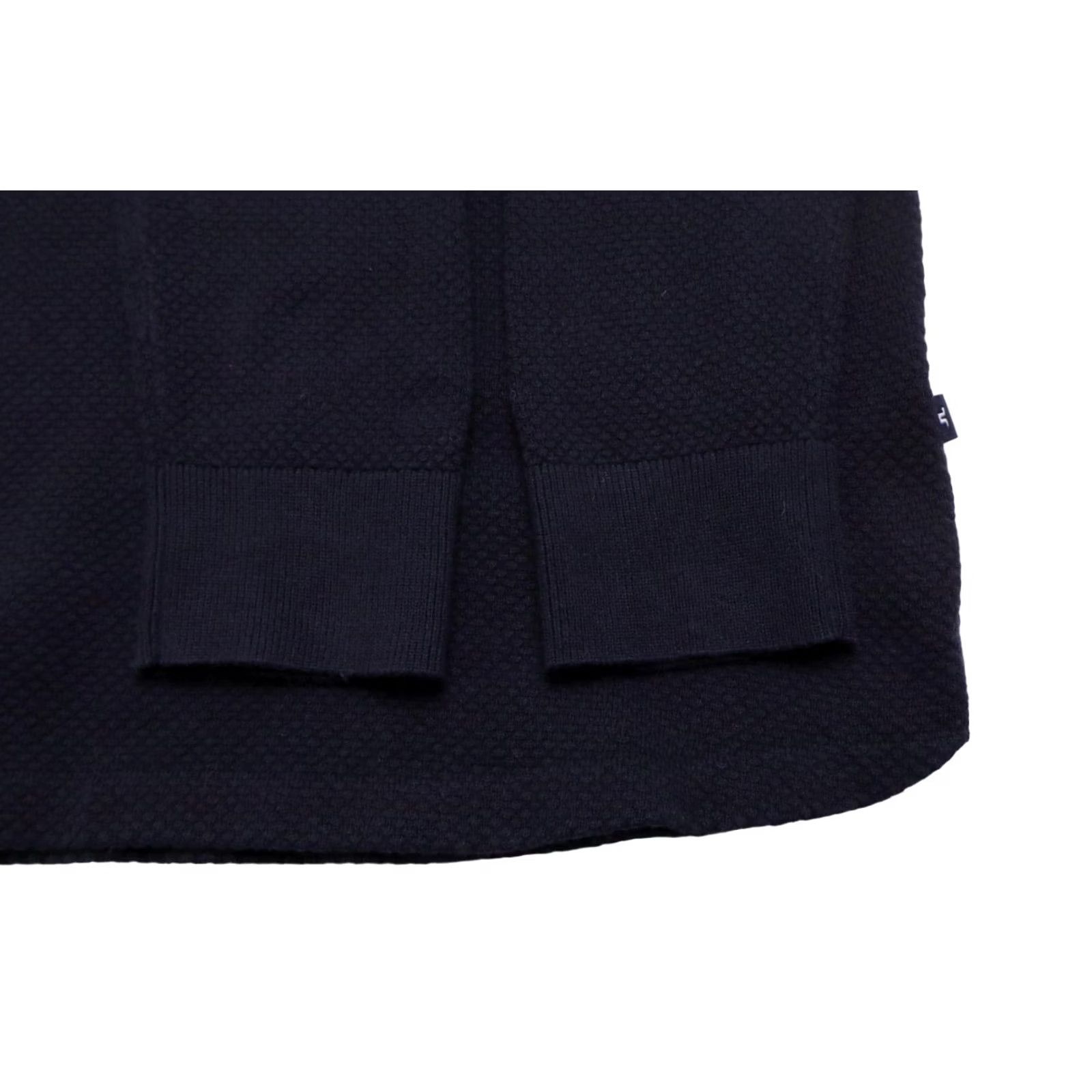 J.Lindeberg J. LINDEBERG Hannes Micro Moss Jumper Men's MEDIUM Pullover Navy Knit Cotton Crew Neck Long Sleeve Winter All Seasons Mens Size US M / EU 48-50 / 2 - 5 Thumbnail