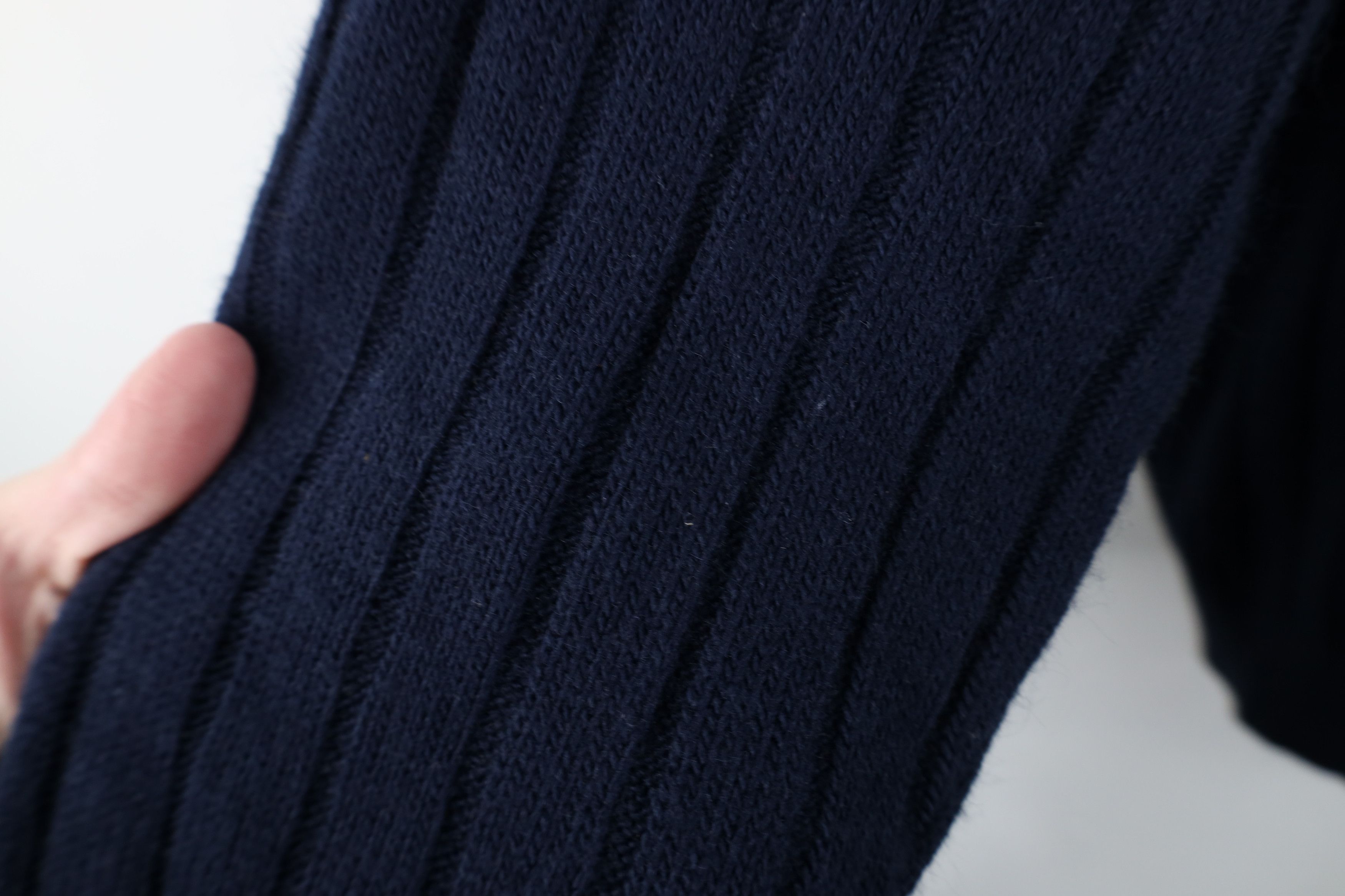 Vintage Vintage 90s Streetwear Boxy Fit Ribbed Knit Sweater Blue USA Size US XXL / EU 58 / 5 - 5 Thumbnail