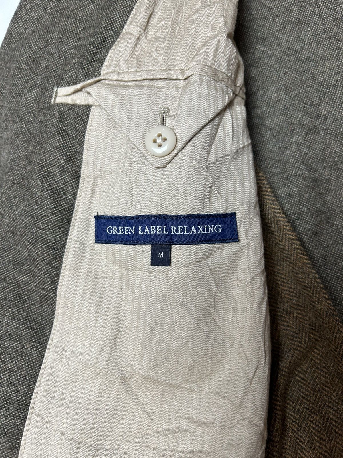 Designer × Japanese Brand × Vintage GREEN LABEL RELAXING VINTAGE STYLE BLAZER Size 38R - 5 Thumbnail
