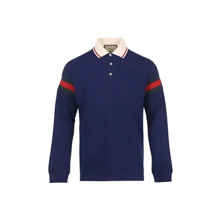 Gucci Gucci Gucci SS23 Striped Long Sleeve Polo Shirt -2506 Size US S / EU 44-46 / 1 - 1 Thumbnail