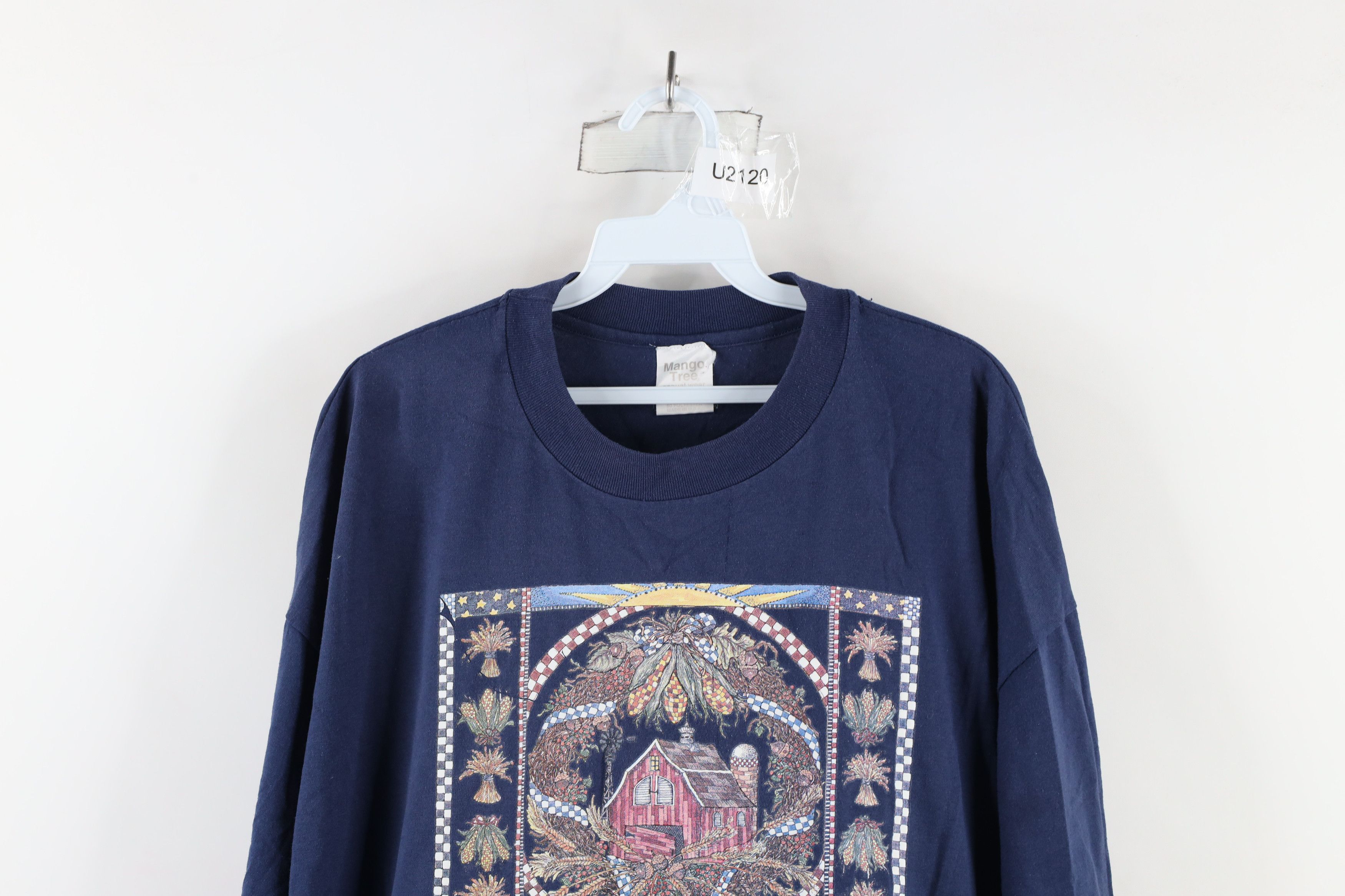 Vintage Vintage 90s Country Primitive Farmhouse Barn Nature T-Shirt Size XXL / US 16-18 / IT 52-54 - 2 Thumbnail