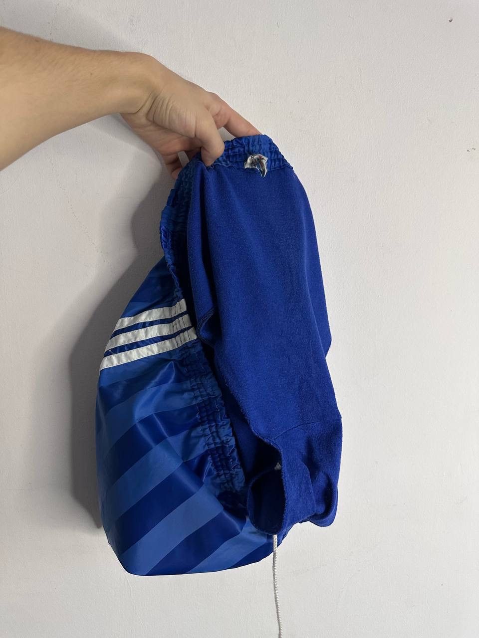 Adidas Vintage adidas 90s West Germany Shorts Blue Striped Nylon Size US 36 / EU 52 - 11 Thumbnail