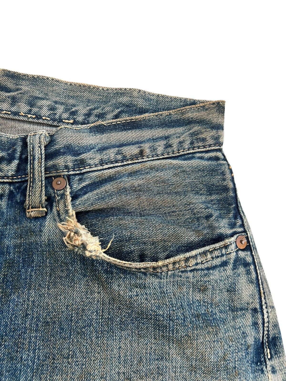 Kapital Thrashed Vintage Japanese Brand Pinball Selvedge Denim Jeans Size US 31 - 8 Thumbnail
