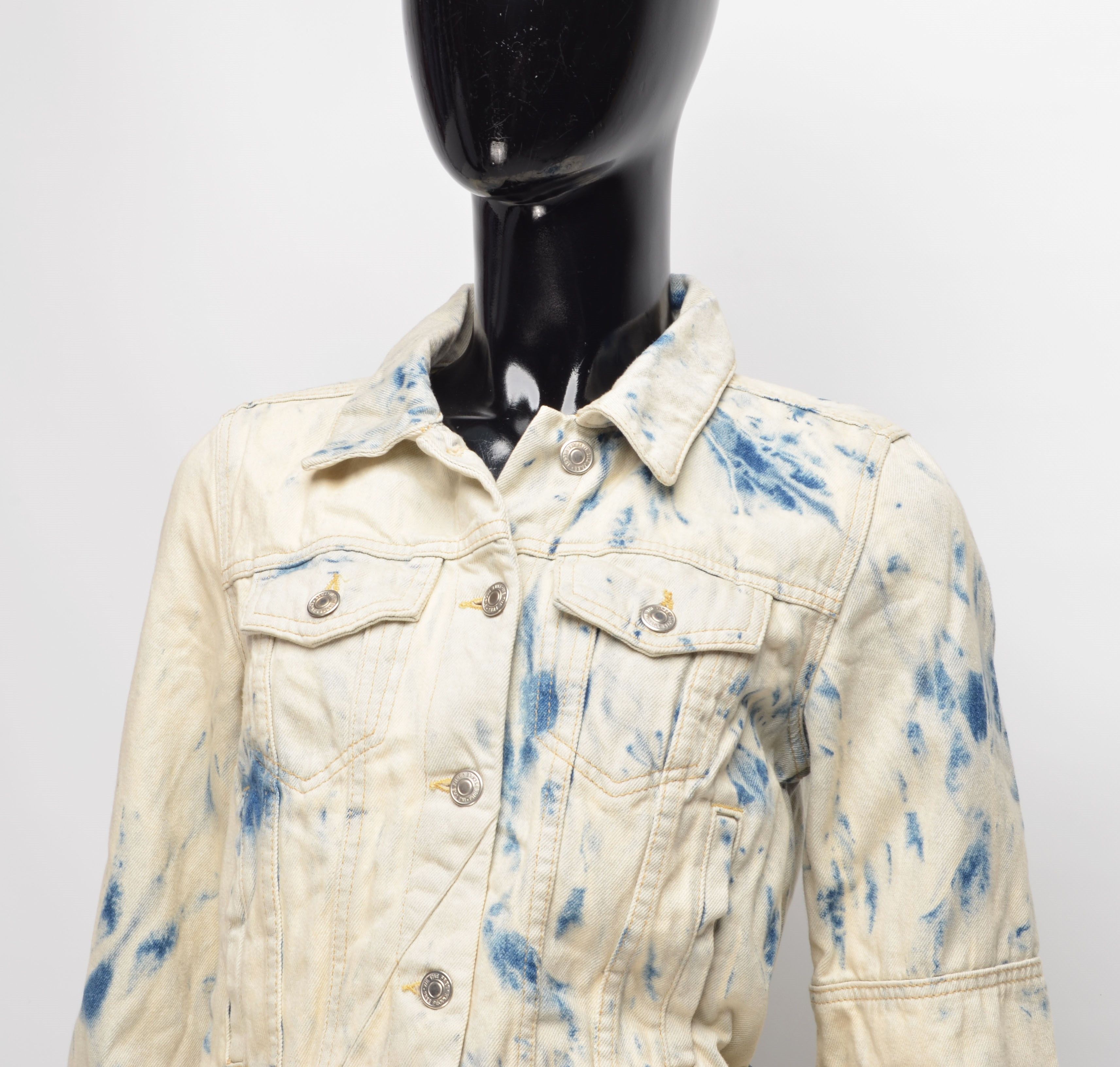 Free People Free People Jones Tie Dye Y2K Boho Denim Jacket Size US XS / EU 42 / 0 - 3 Thumbnail
