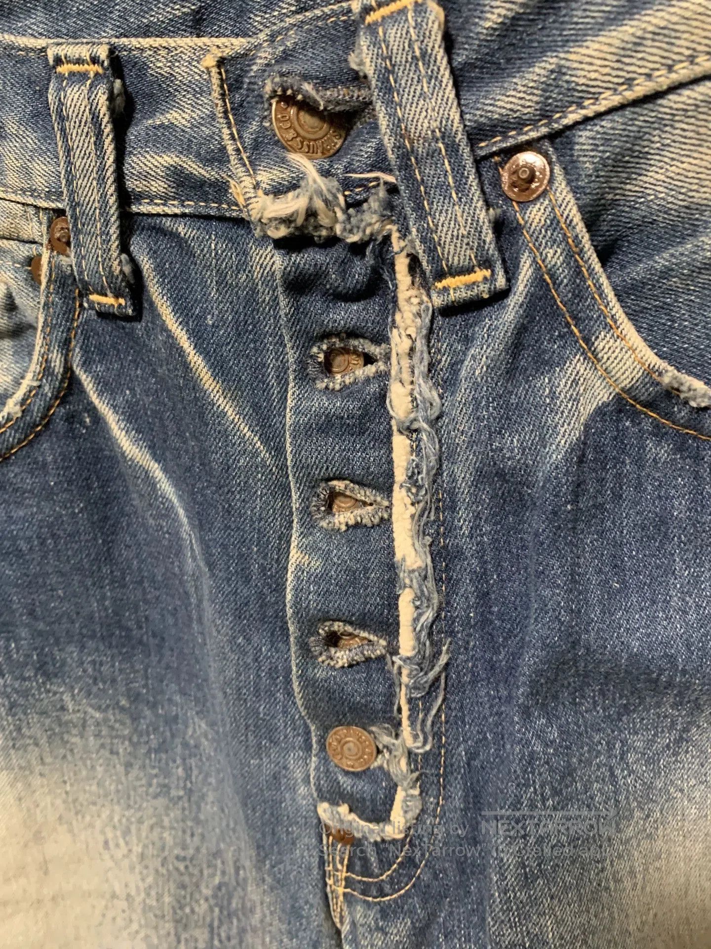 LVC classic distressed high-end jeans lvc. Size US 28 / EU 44 - 2 Thumbnail