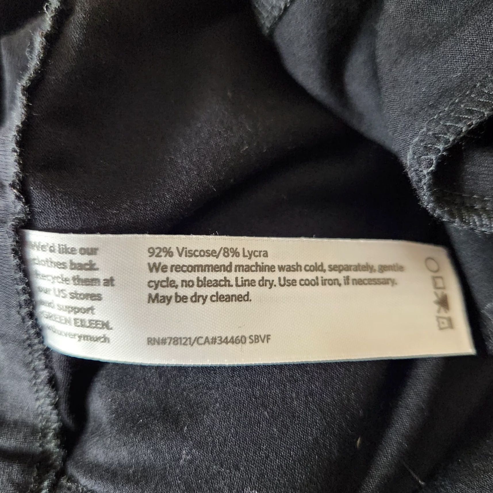 Eileen Fisher Eileen Fisher Pants Women Viscose Knit Ankle Tapered Leg Black Size L Relaxed Size 36" / US 14 / IT 50 - 8 Thumbnail