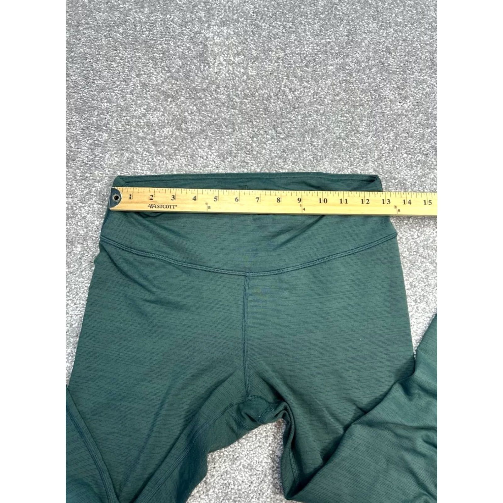 Outdoor Voices Outdoor Voices Leggings Women Medium Green Stretch Mid Rise Yoga Workout Running Size 32" / US 10 / IT 46 - 7 Thumbnail