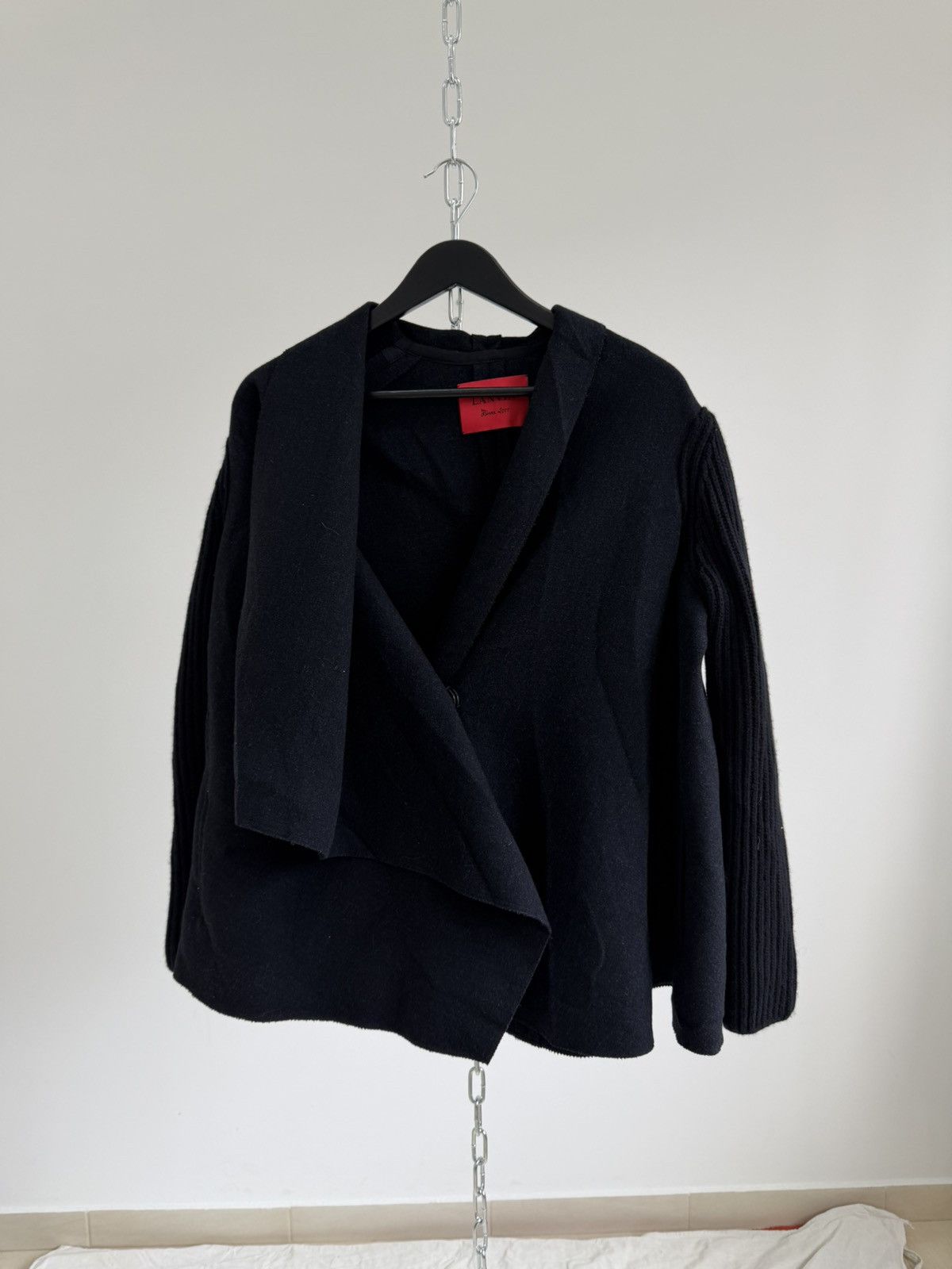 Lanvin Lanvin Hiver 2011 Wool Asymmetric Jacket Made in France Size M / US 6-8 / IT 42-44 - 1 Thumbnail
