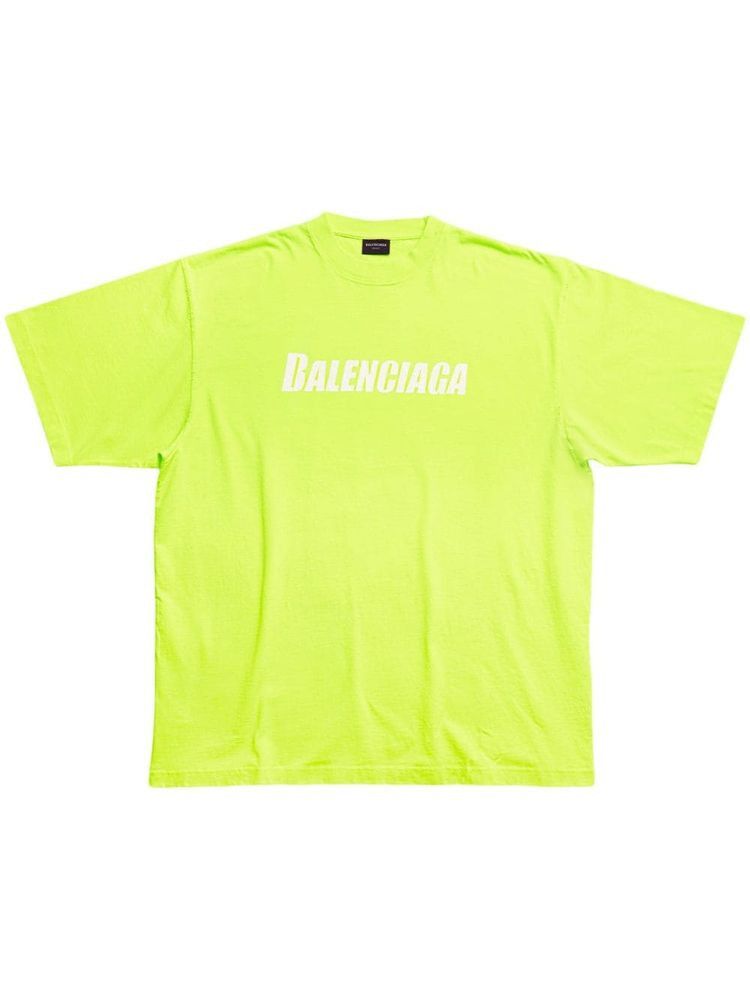 Balenciaga o1mt1gz1124 Caps T-Shirt Boxy Fit in Yellow Size US XXS / EU 40 - 1 Thumbnail