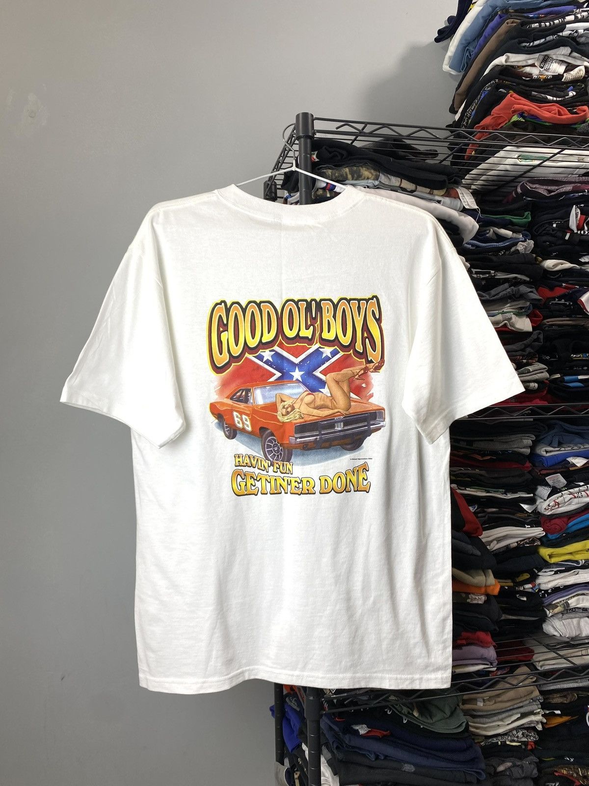 Vintage 2004 Vintage Sexy Girl Dodge Chevrolet T Shirt Pin Up Size US M / EU 48-50 / 2 - 1 Thumbnail