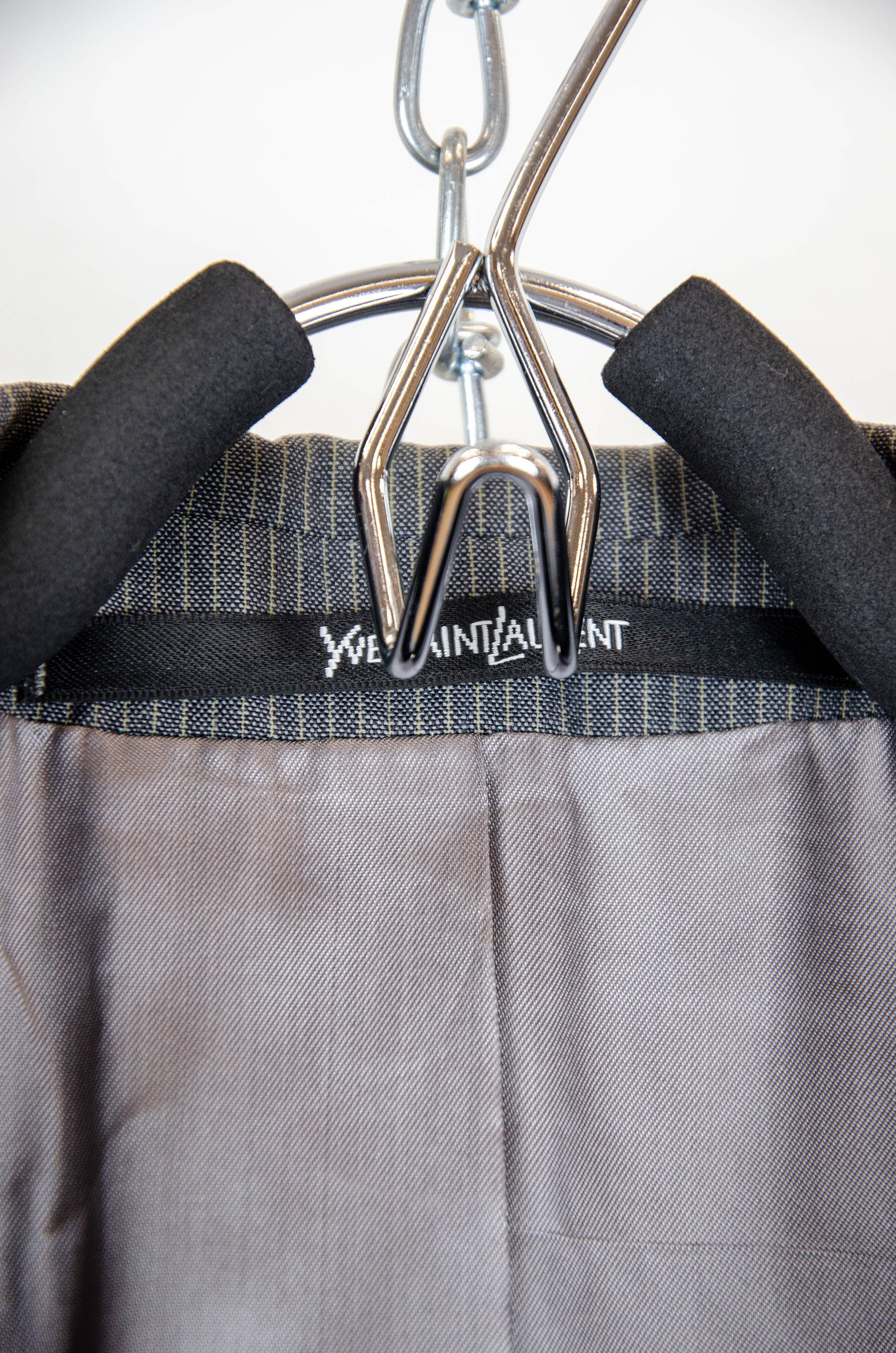 Yves Saint Laurent YSL Pour Homme Pinstripe Wool Suit - Size 26 Size 46R - 21 Thumbnail