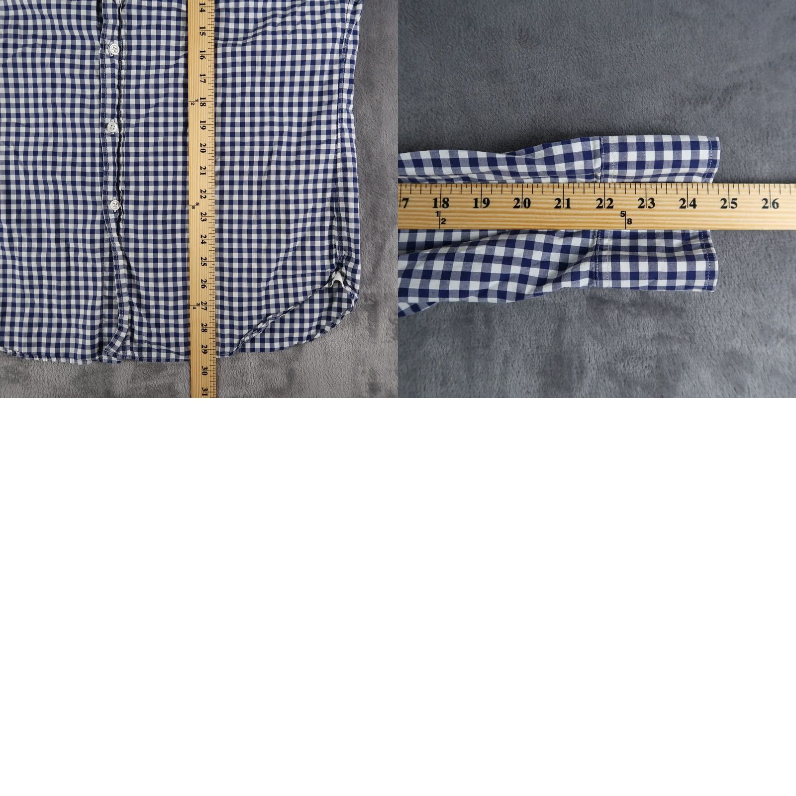 J.Crew J. Crew Men Button-Up Shirt Long Sleeve 2-PLY 100% Cotton Size L Blue White Size US L / EU 52-54 / 3 - 8 Thumbnail