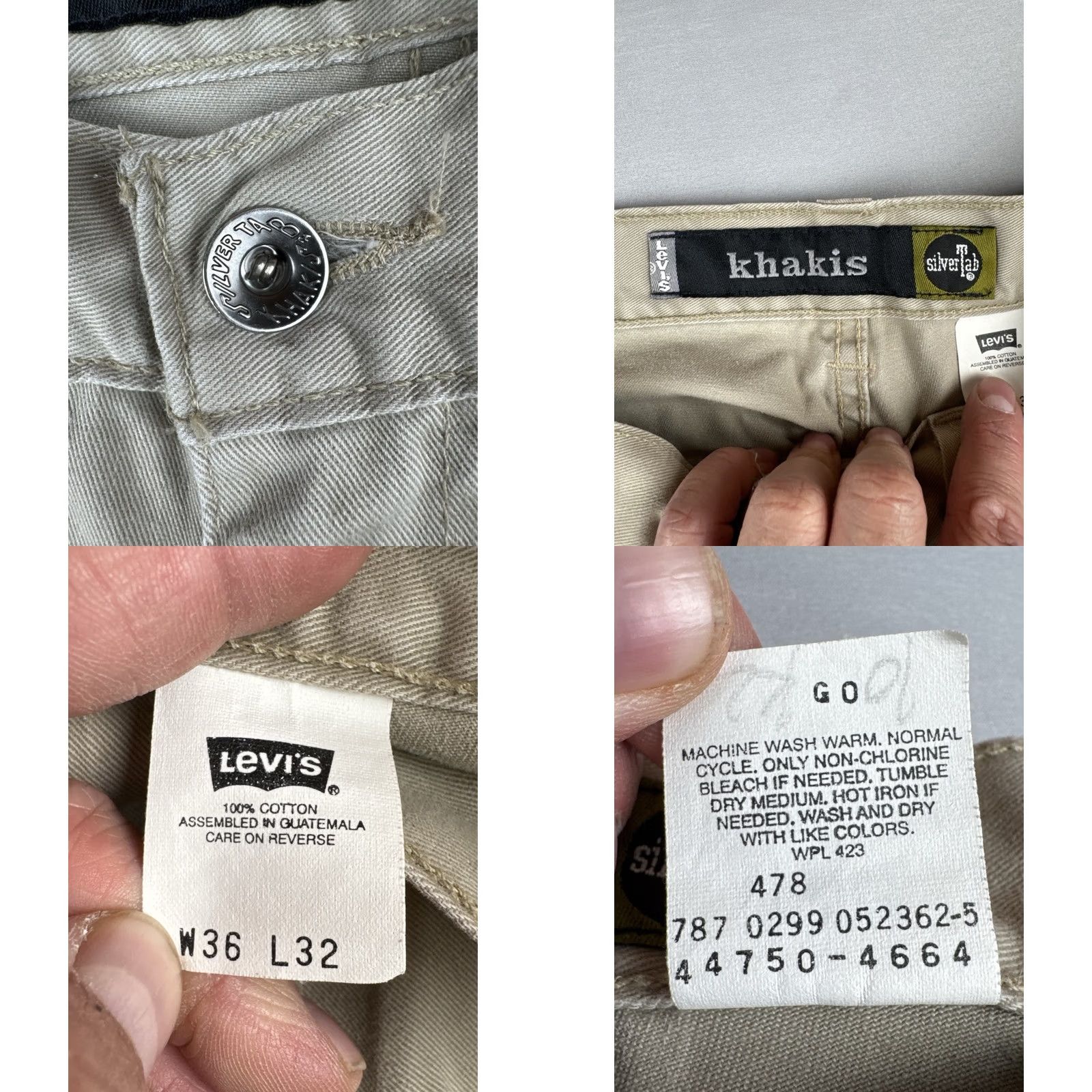 Vintage VINTAGE Levi's Silvertab Cargo Pants Khaki Relaxed Fit 36x32 Mens Pants Size US 36 / EU 52 - 9 Thumbnail