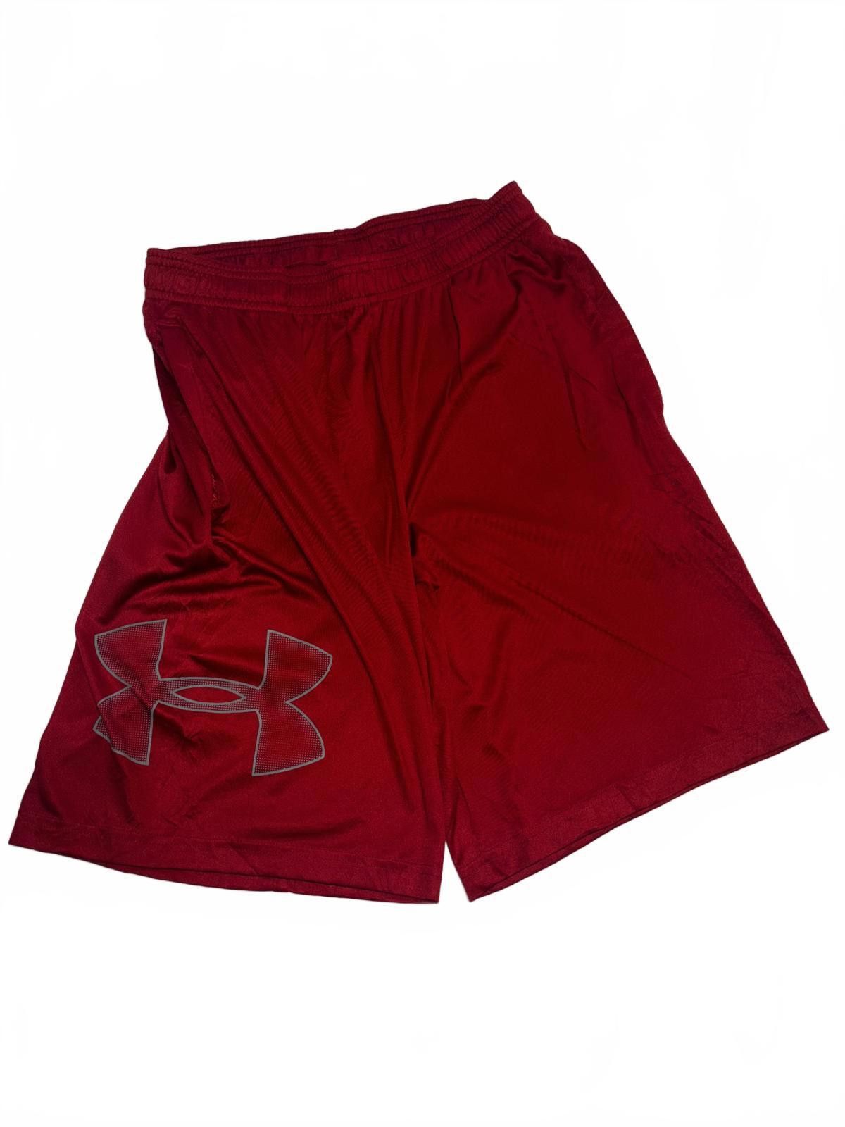 Under Armour Athletic Under Armour Men's Red Loose Fit Athletic Shorts Size US 30 / EU 46 - 2 Thumbnail