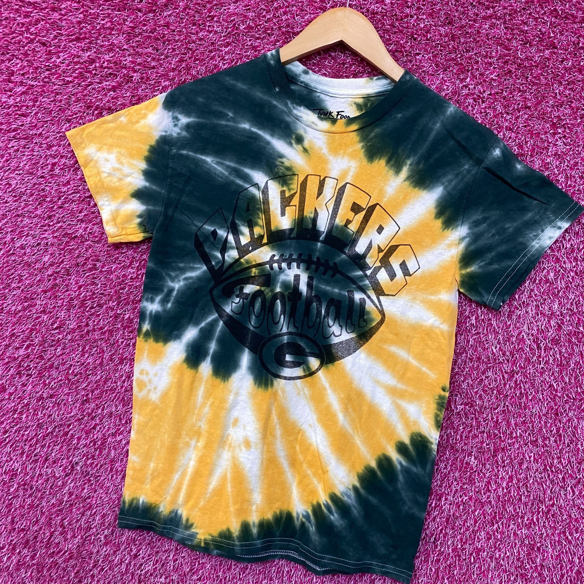 Junk Food Junk Food Clothing NFL Green Bay Packers Football Tie Dye T- Size US XS / EU 42 / 0 - 3 Thumbnail
