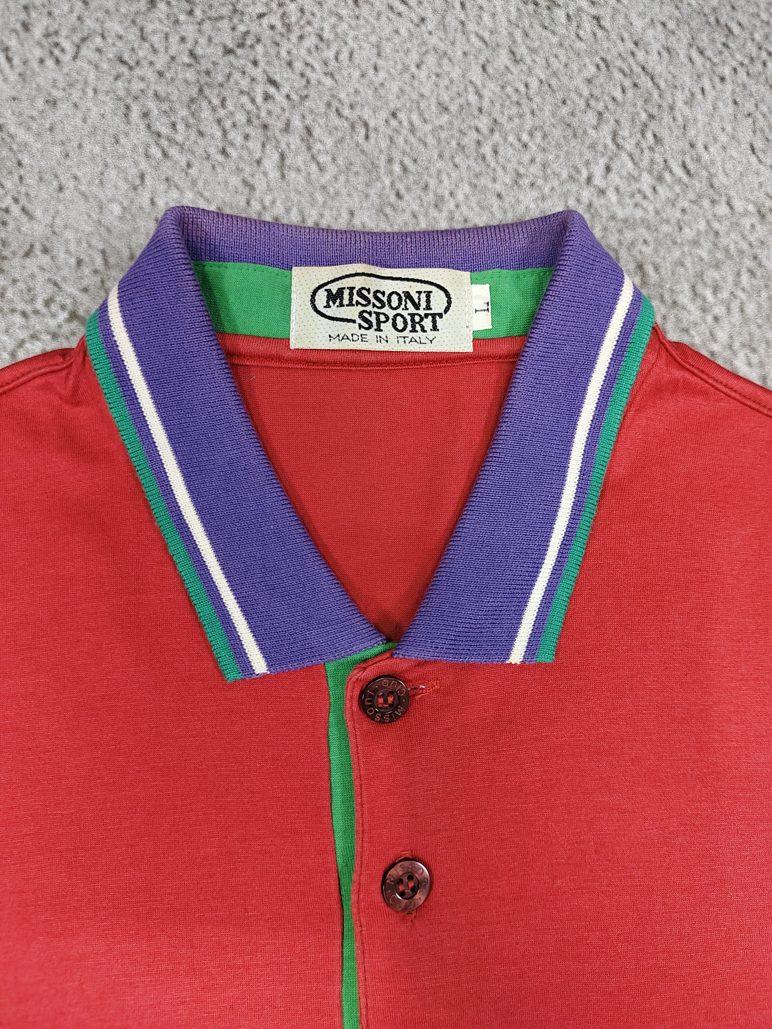 Missoni 90s Missoni Sport- Embroidered Logo Chest Pocket Polos Size US L / EU 52-54 / 3 - 5 Thumbnail