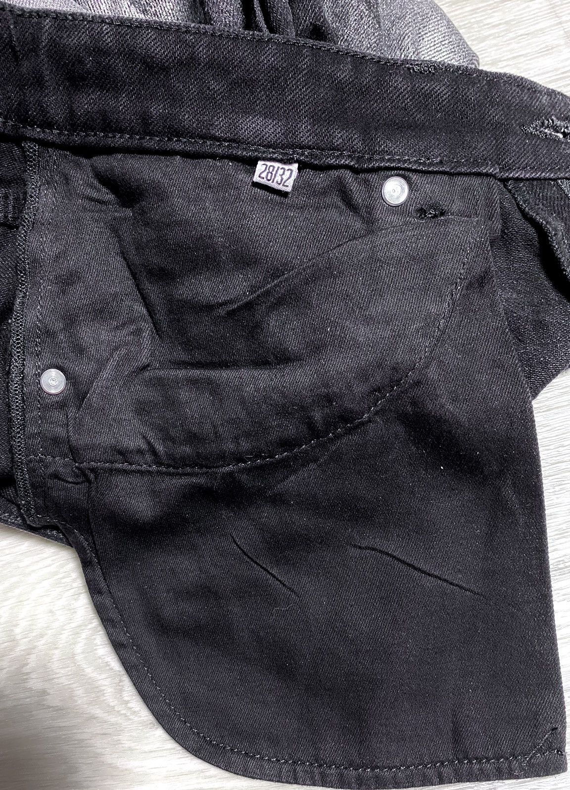 Cheap Monday Margiela Style Silver Painted Archival Jeans Denim Artisanal Size 28" / US 6 / IT 42 - 17 Thumbnail