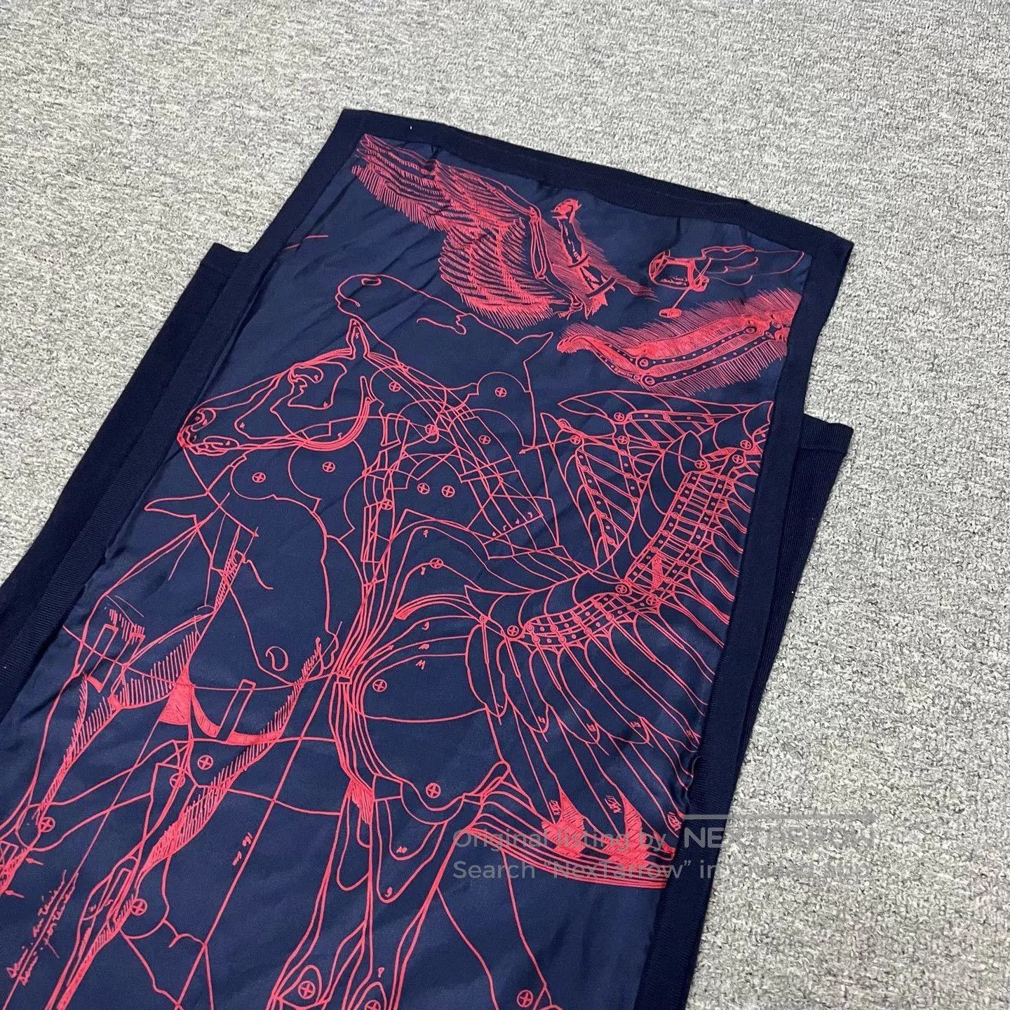 Hermes Hermes Mechanical Pegasus Silk Cashmere Sleeveless Dress. Size XS / US 0-2 / IT 36-38 - 3 Thumbnail