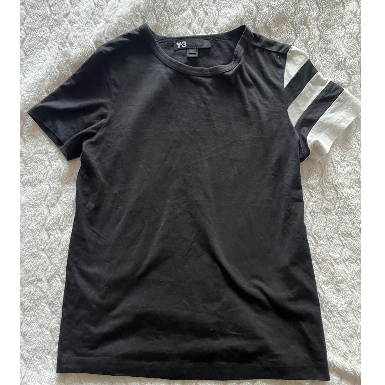 Y3 - striped sleeve t shirt japanese brand Yohji Adidas