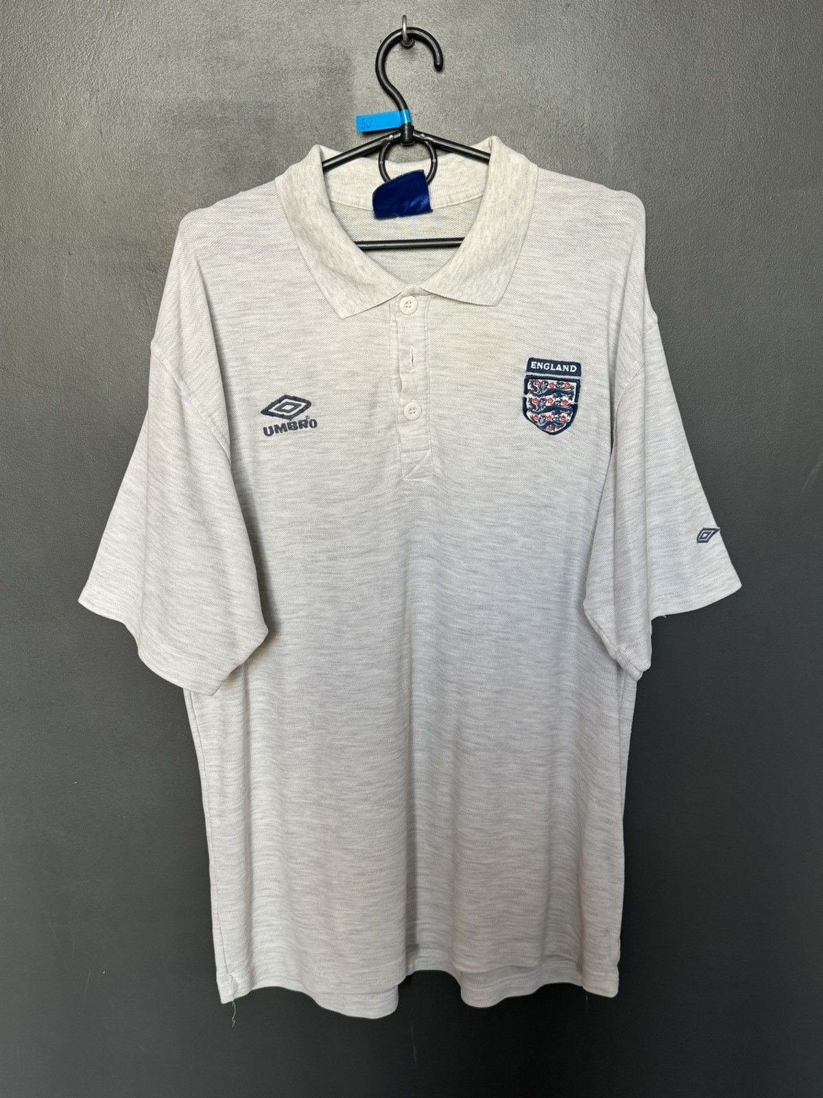 Umbro Vintage England National Team Training Football T-Shirt Size US L / EU 52-54 / 3 - 1 Thumbnail