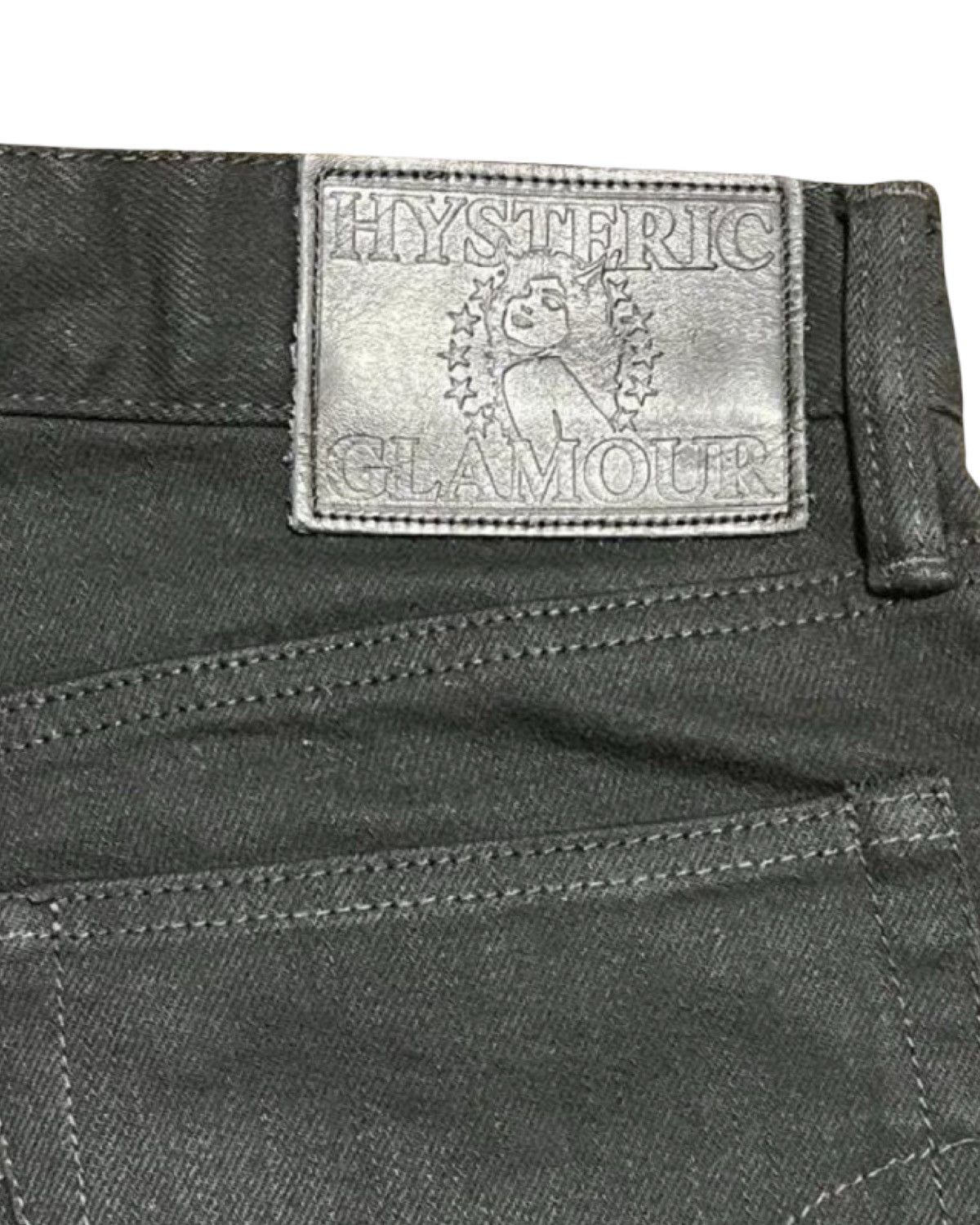 Hysteric Glamour Slim Fit Distressed Black Studded Denim Jeans Size US 30 / EU 46 - 3 Thumbnail