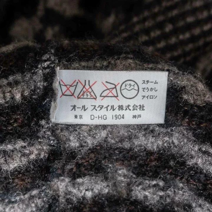 Issey Miyake issey miyake size:one size Black and white checkered wool Size US XXS / EU 40 - 5 Thumbnail