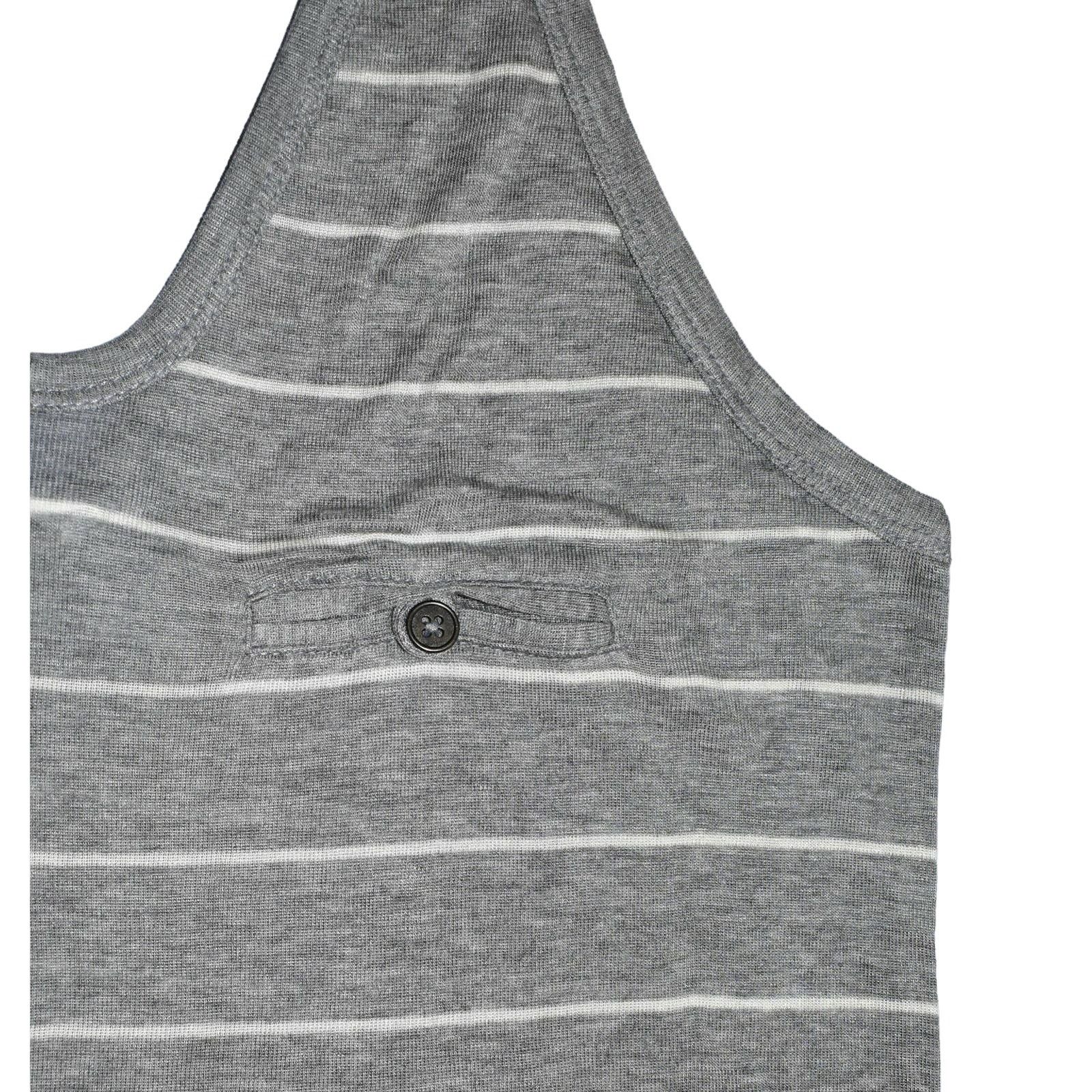 T by Alexander Wang NEW T ALEXANDER WANG Grey Striped Pocket Tank Top Sz XS Size XS / US 0-2 / IT 36-38 - 4 Thumbnail