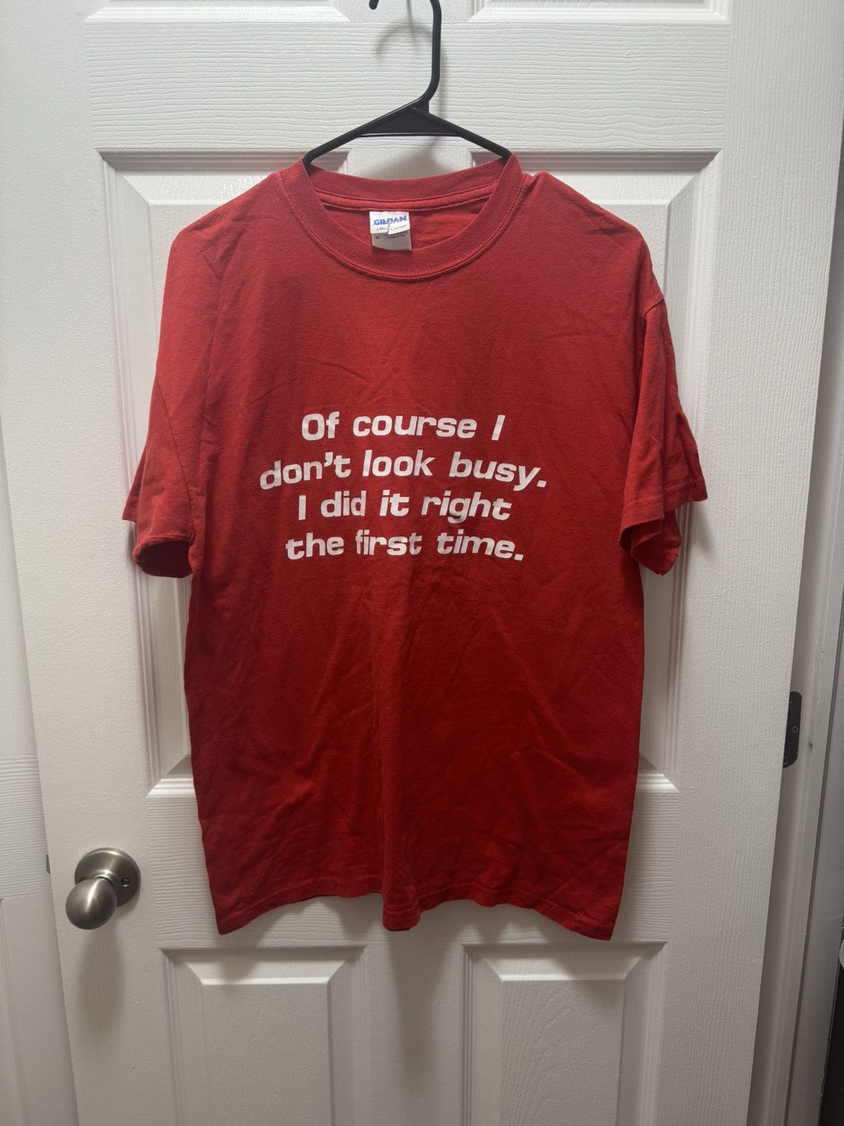 Gildan Gildan Of Course I Don't Look Busy Humor Funny Text Vintage Size US M / EU 48-50 / 2 - 1 Thumbnail