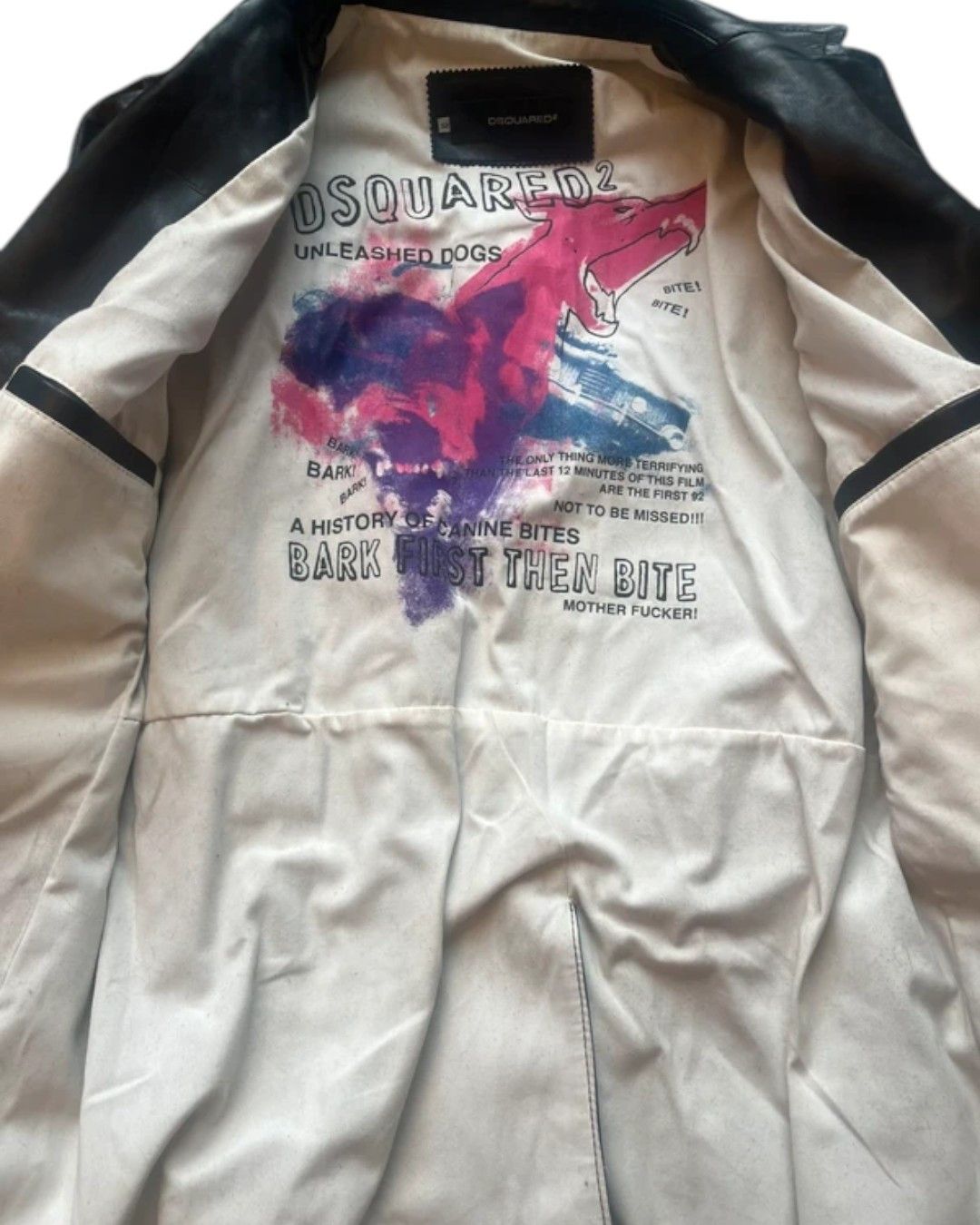 Dsquared2 UNLEASHED DOGS LEATHER HEAVY COAT Size US L / EU 52-54 / 3 - 5 Thumbnail