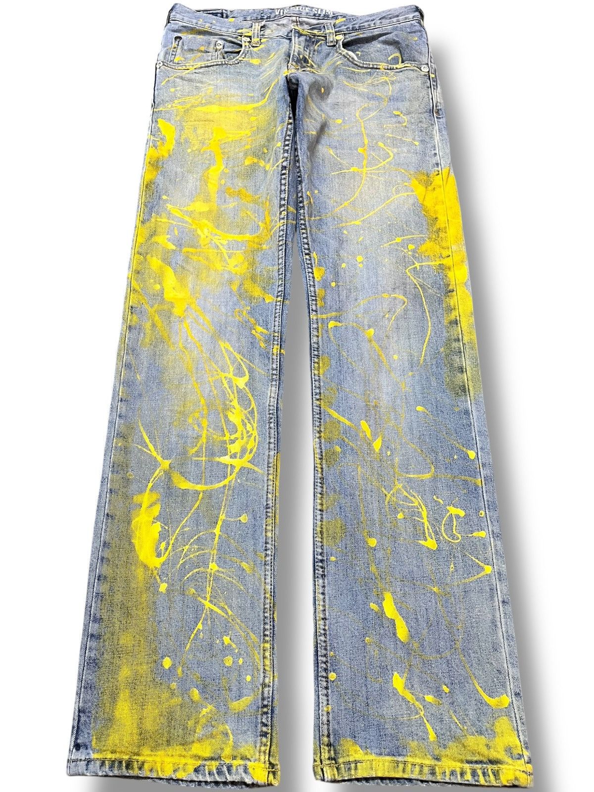 Lee Vintage Lee Dungree Paint Splatter Denim Size US 30 / EU 46 - 1 Thumbnail
