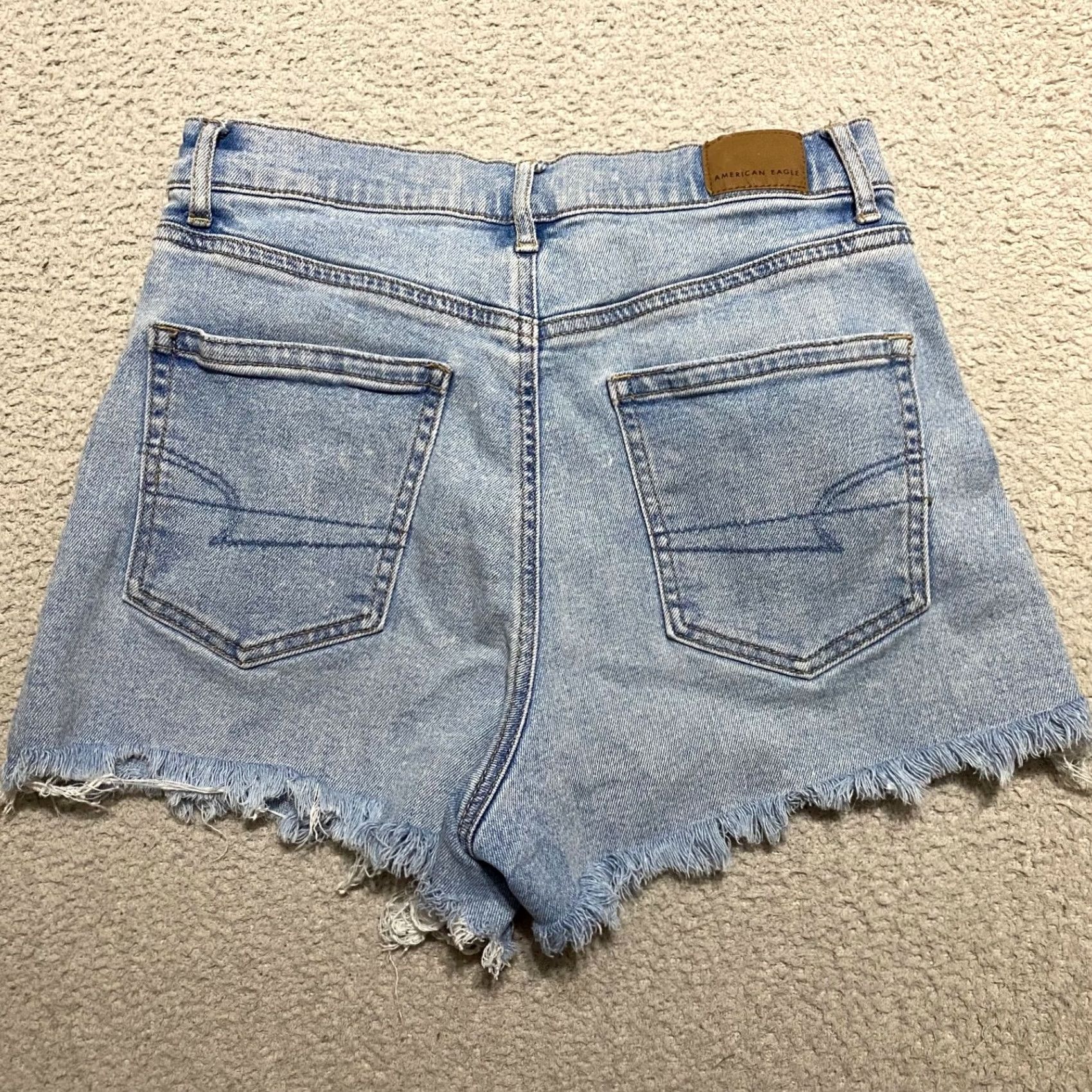 American Eagle Outfitters American Eagle Outfitters Womens Jeans Shorts Blue Denim Cut-Off 3 Inseam High Rise 90s Vintage Style Mens Womens Size 30" / US 8 / IT 44 - 2 Thumbnail