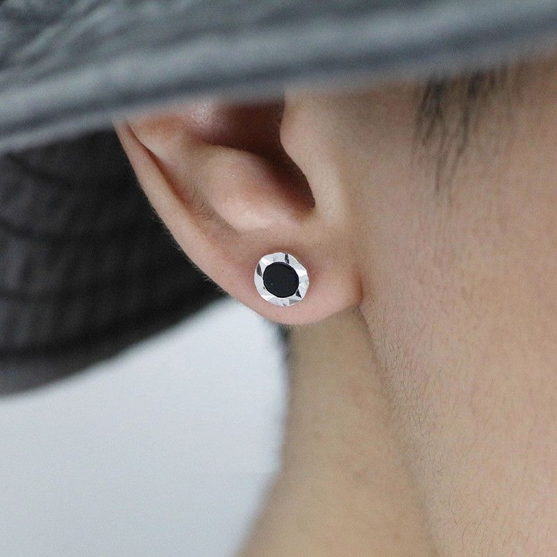Jewelry Modern Earrings One Pairs Chrome Jewelry Size ONE SIZE - 1 Thumbnail