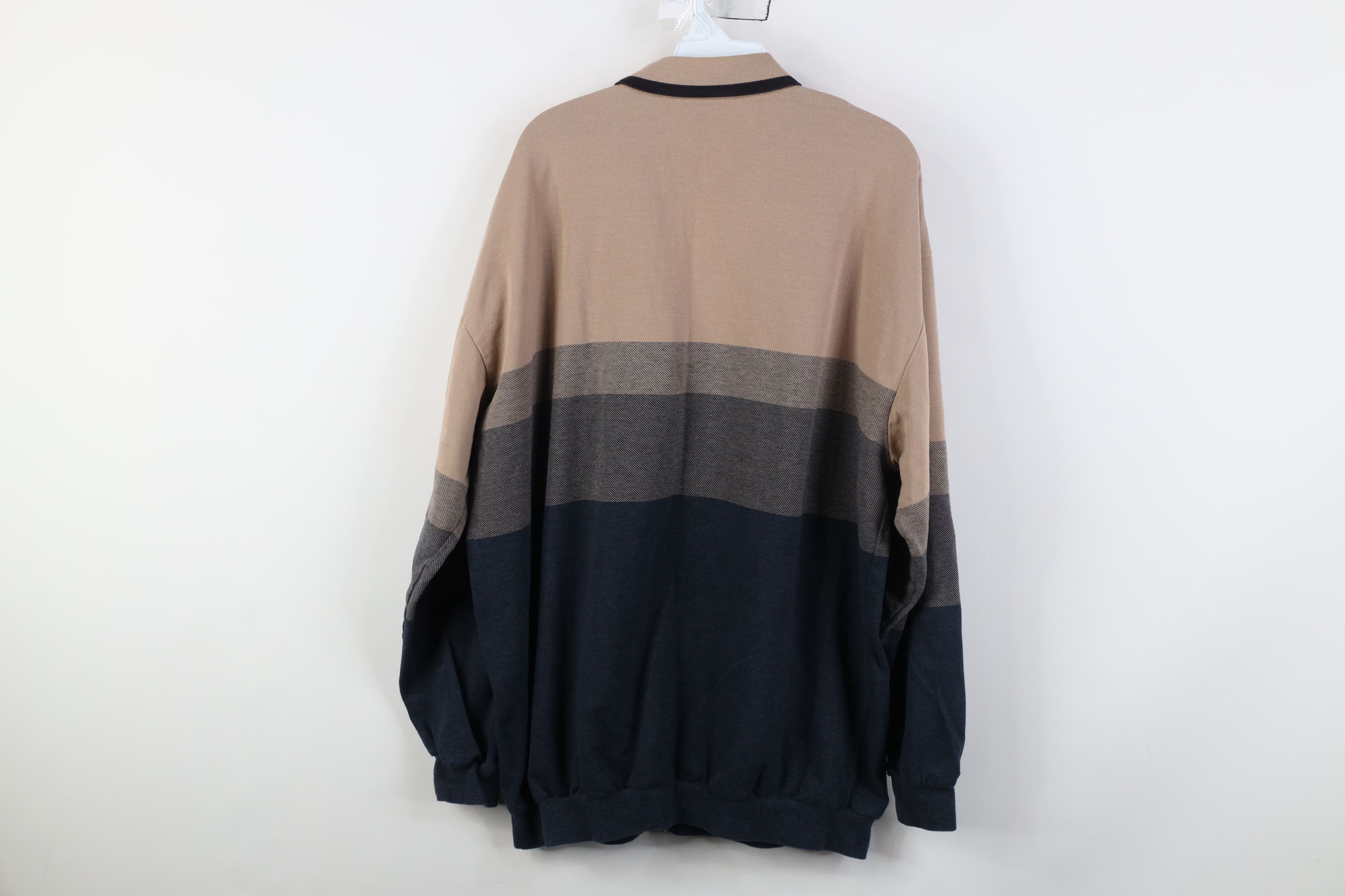 Vintage Vintage 90s Streetwear Half Zip Pullover Long Sleeve Polo Size US XXL / EU 58 / 5 - 10 Thumbnail