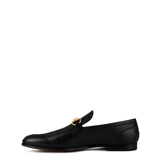 Gucci GUCCI Men'S Horsebit Leather Jordaan Loafers Size US 8.5 / EU 41-42 - 3 Thumbnail