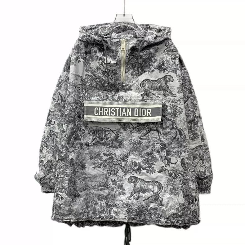 Dior Dior Color-matched animal jungle print full-print hooded dr Size XS / US 0-2 / IT 36-38 - 1 Thumbnail