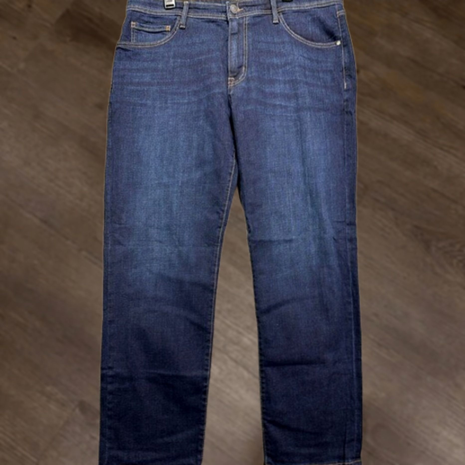 Vintage G.H. Bass Co. Jeans Mens 38X32 Blue Dark Wash Straight Fit 5 Pockets Denim NEW Size US 38 / EU 54 - 1 Thumbnail