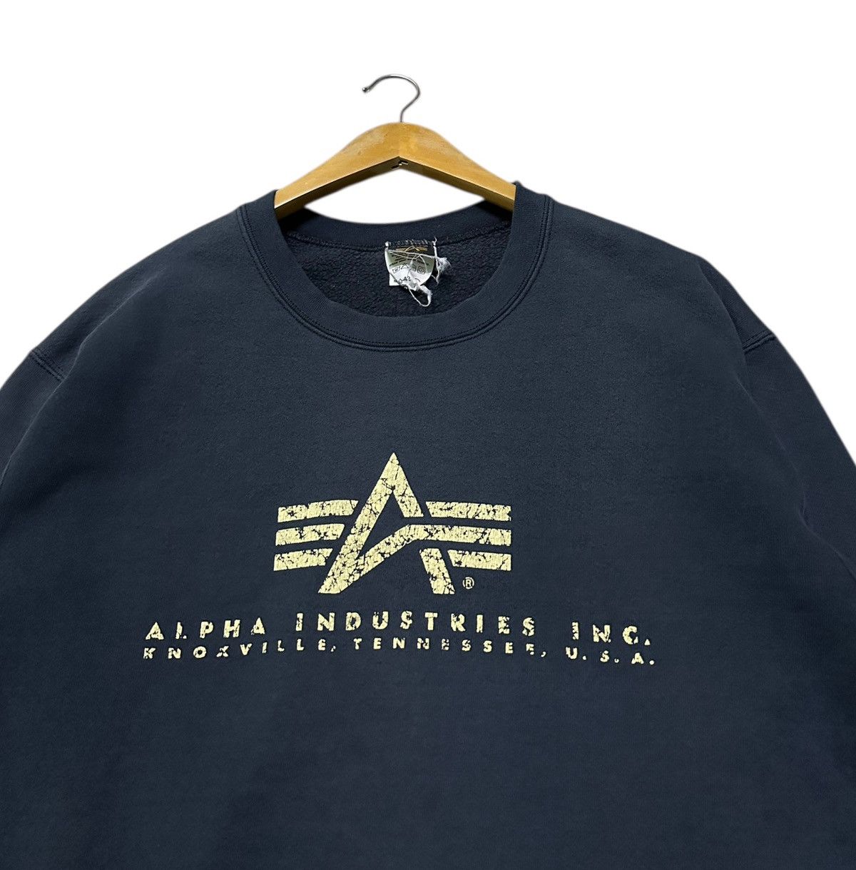Alpha Industries Vintage Alpha industries pullover sweatshirt Size US L / EU 52-54 / 3 - 2 Thumbnail