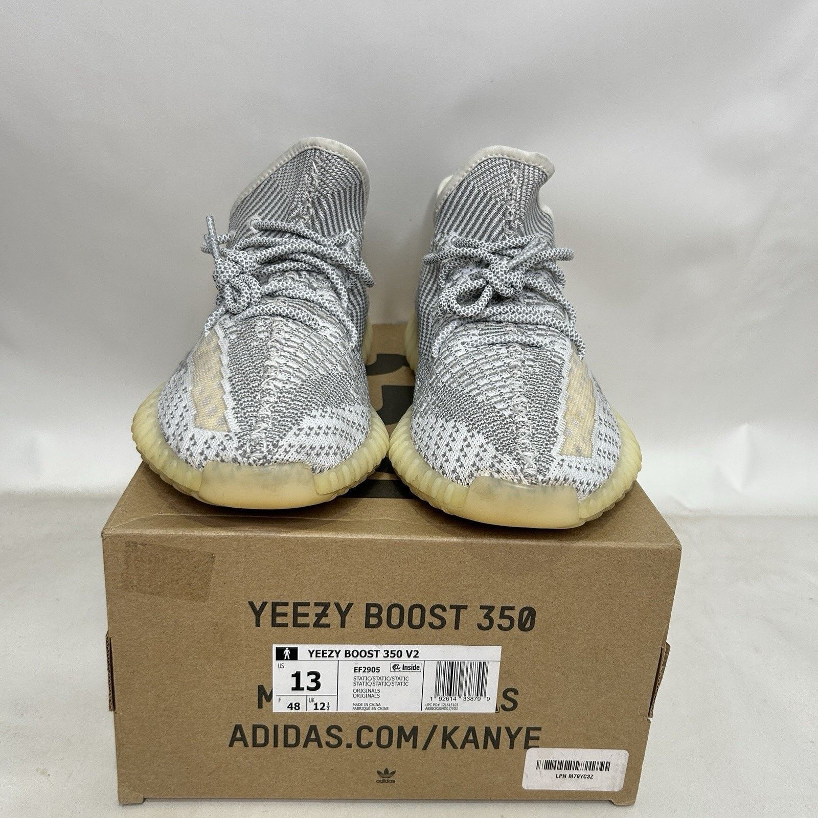 Adidas adidas Yeezy Boost 350 V2 “Static Non-Reflective” EF2905 Size US 13 / EU 46 - 2 Thumbnail