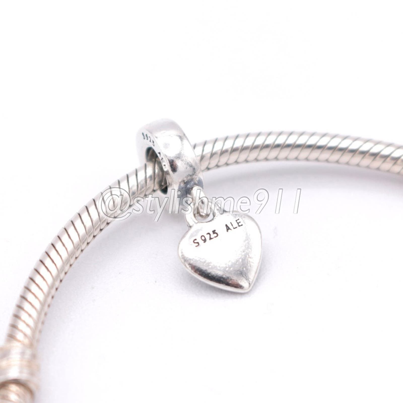 pandora Authentic PANDORA Silver Heart Dangle - 790373 Size ONE SIZE - 4 Thumbnail