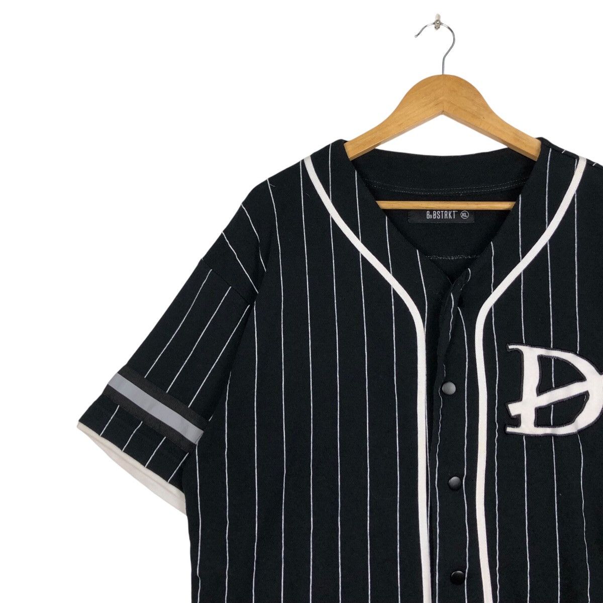 Japanese Brand BSTRKT baseball Varsity Jacket Shirt Rare Size US L / EU 52-54 / 3 - 6 Thumbnail